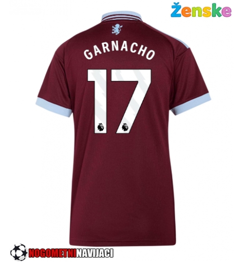 Ženske Nogometnih dresov Aston Villa Alejandro Garnacho #17 Domači 2026-27 Kratki rokavi Ženske Nogometnih dresov Aston Villa Alejandro Garnacho #17 Domači 2026-27 Kratki rokavi